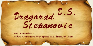 Dragorad Stepanović vizit kartica